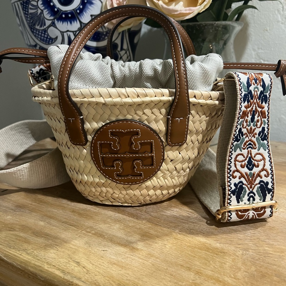Tory Burch Ella Mini Basket Crossbody Bag